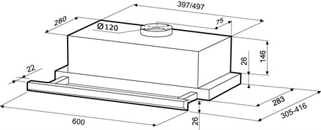 фото: Кухонная вытяжка Krona Slim60ix МВ
