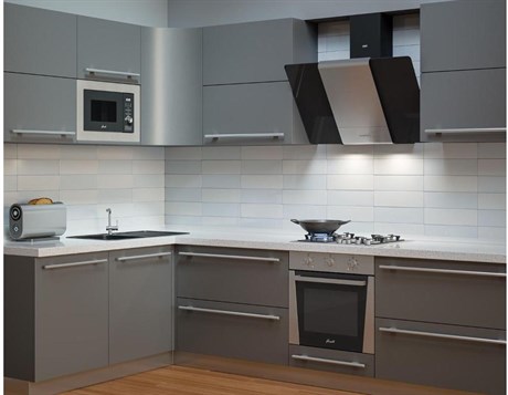 фото: Кухонная вытяжка Krona TALLI 600 inox/black glass 3P