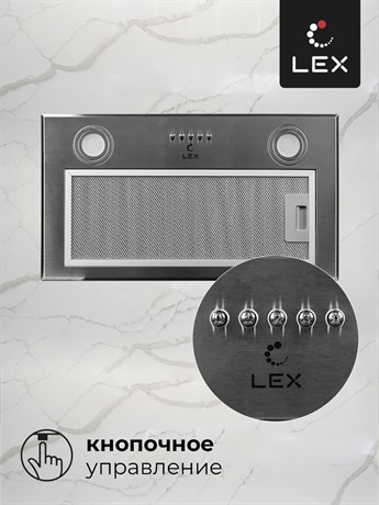 фото: Кухонная вытяжка LEX GS Bloc P 600 Inox