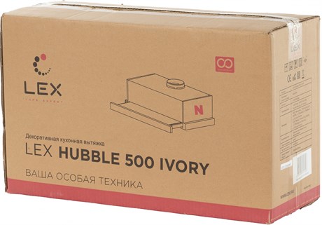 фото: Кухонная вытяжка LEX Hubble 500 Ivory
