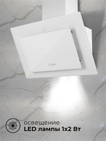 фото: Кухонная вытяжка LEX Mika GS 600 White