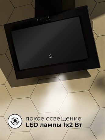 фото: Кухонная вытяжка LEX Mio G 500 black