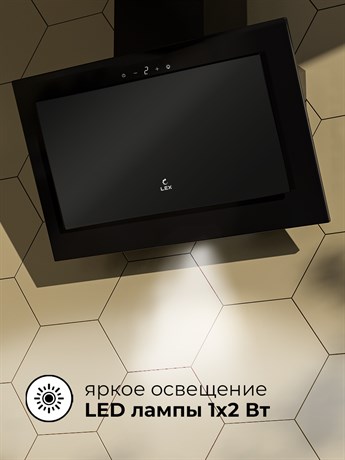 фото: Кухонная вытяжка LEX Mio GS 600 black