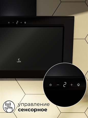 фото: Кухонная вытяжка LEX Mio GS 600 black