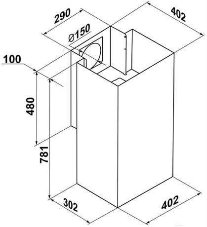фото: Кухонная вытяжка Maunfeld Bath 401 нержавеющая сталь