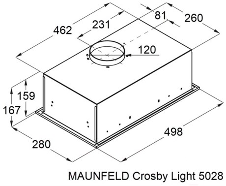 фото: Кухонная вытяжка Maunfeld Crosby Light 5028 нержавеющая сталь