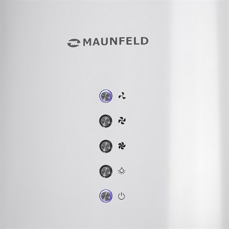 фото: Кухонная вытяжка Maunfeld Lee Light Isla 35 белый