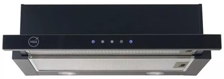 фото: Кухонная вытяжка MBS Canna 260 black glass
