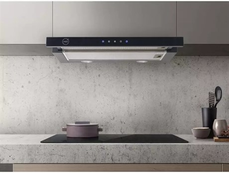 фото: Кухонная вытяжка MBS Canna 260 black glass