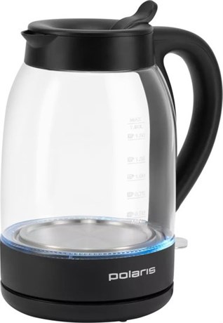 фото: Электрический чайник Polaris PWK 1797CGL Water Way Pro черный