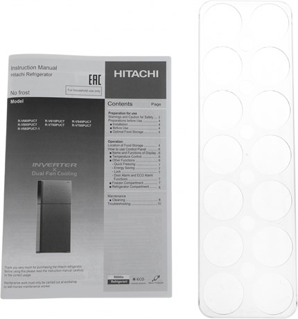 фото: Холодильник Hitachi R-V660PUC7-1 PWH