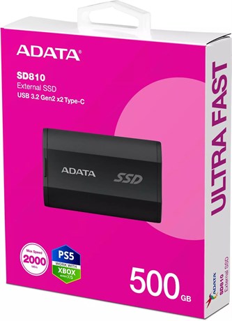 фото: Внешний SSD A-Data SD810 SD810-500G-CBK