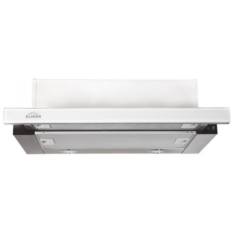 фото: Кухонная вытяжка ELIKOR Интегра 45 нержавейка / белое стекло