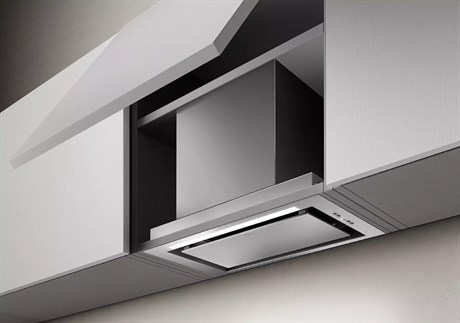 фото: Кухонная вытяжка ELICA Hidden 2.0 IXGL/A/72 нержавеющая сталь/белое стекло