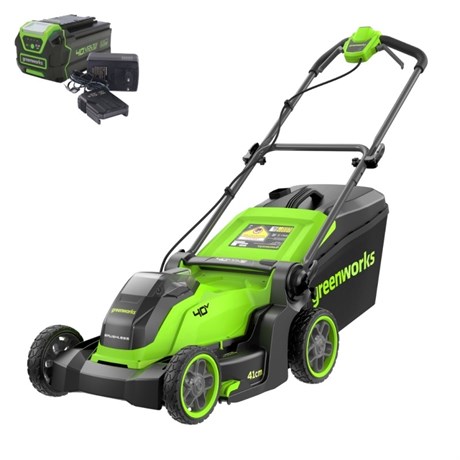 фото: Газонокосилка Greenworks GD40LM411