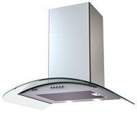фото: Кухонная вытяжка Krona Sabrina 600 inox/glass push button