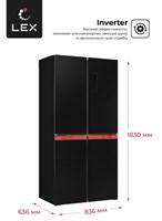 фото: Холодильник LEX LCD450BlXOrID