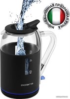 фото: Электрический чайник Polaris PWK 1563CGL Water Way Pro черный