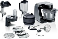 фото: Кухонный комбайн Bosch MUM5X черный/серый